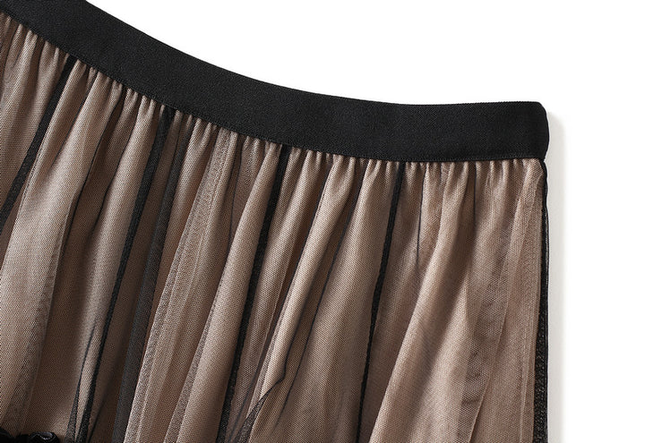 layered tulle skirt with mini velvet bows – ÉCLAT