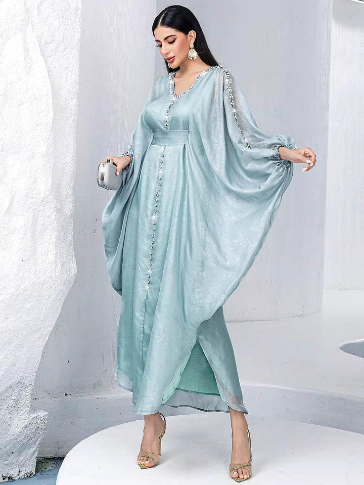 asymmetric statement dress with fluid silhouette – SERAPHINE