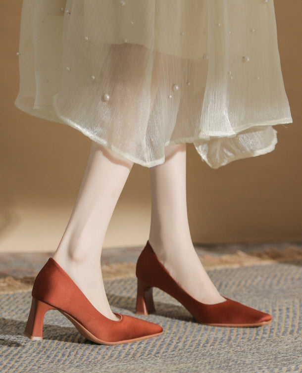 褶皱喇叭袖上衣和高腰裙套装，配腰带 – Rosiny 