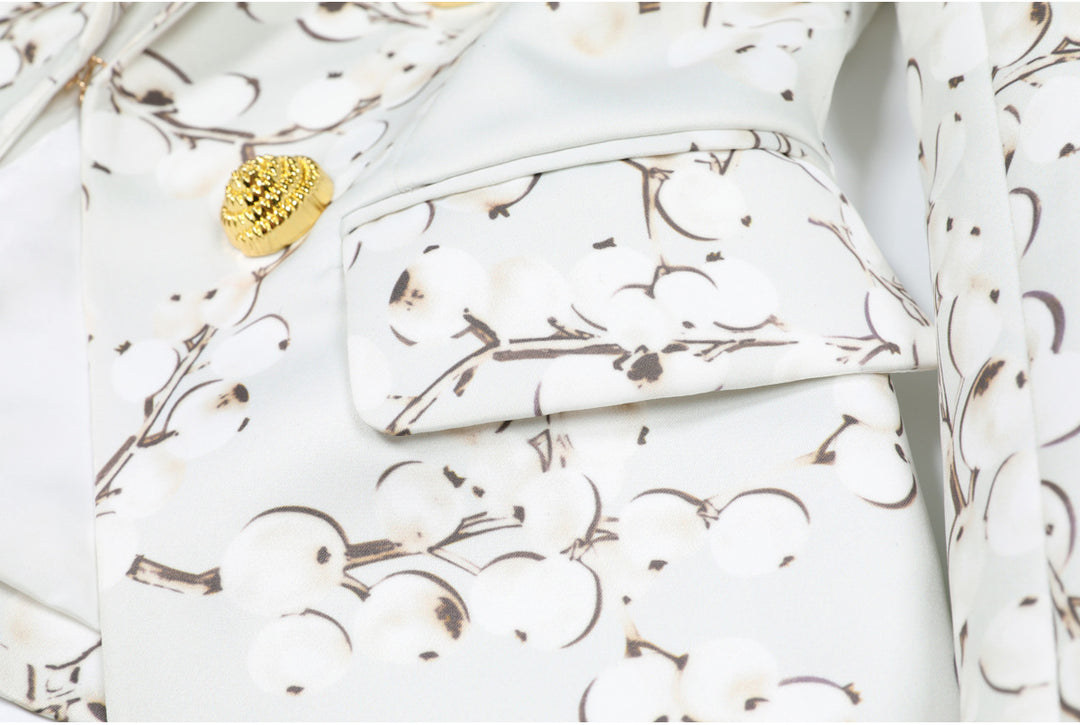 Geplooide top met uitlopende mouwen en maxi-rok set met tailleband – Rosiny 