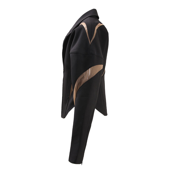 Geplooide top met uitlopende mouwen en maxi-rok set met tailleband – Rosiny 