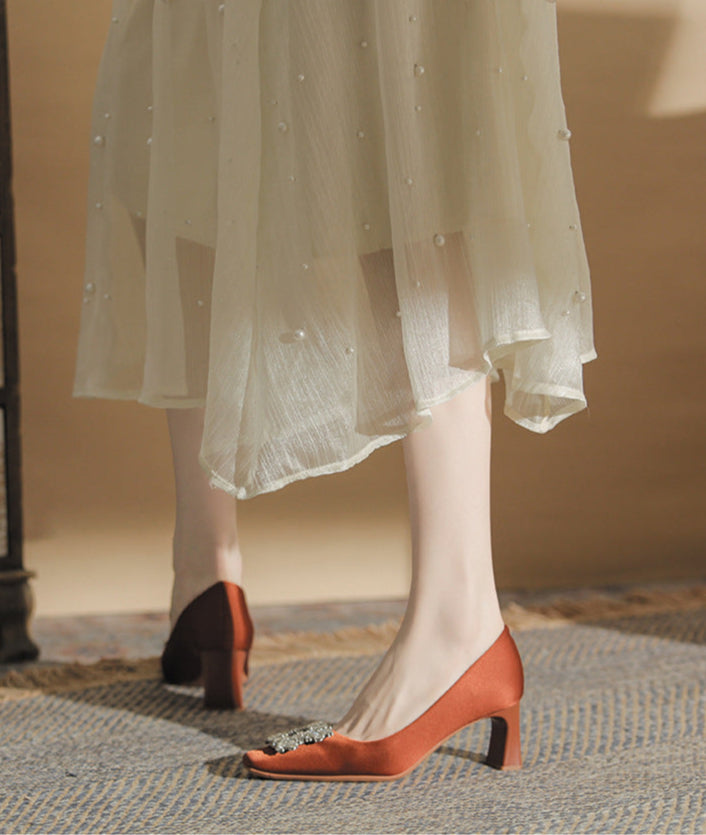 褶皱喇叭袖上衣和高腰裙套装，配腰带 – Rosiny 