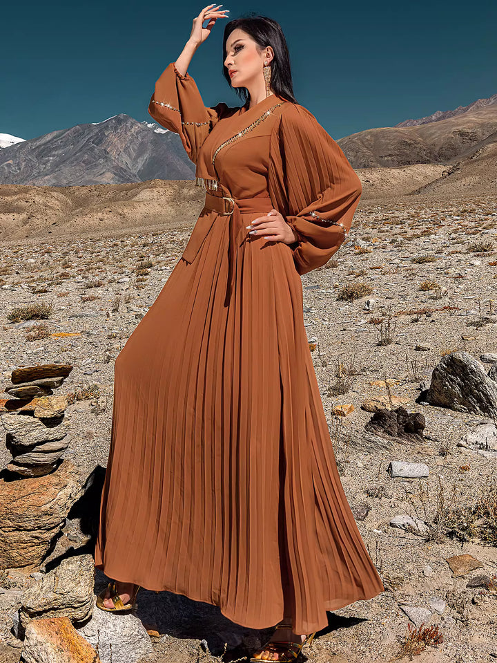 Short-Sleeve Minimalist Maxi Dress – SERENA