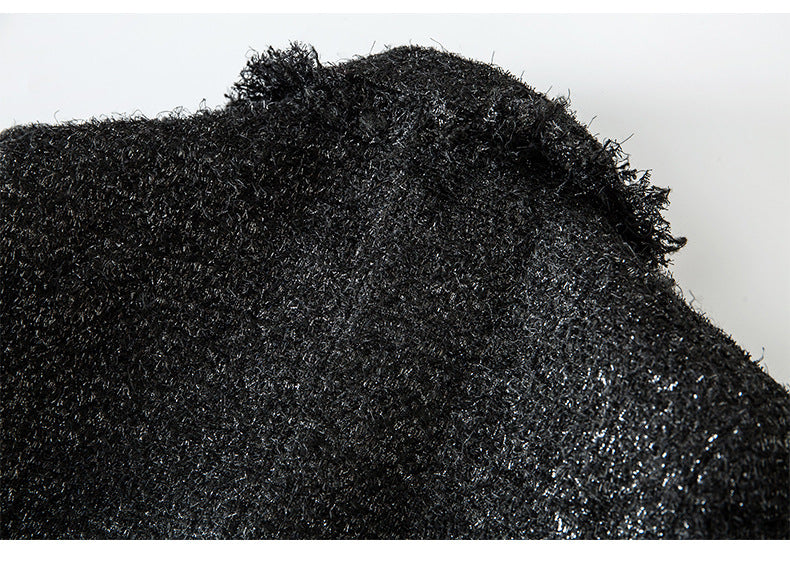 belted tweed blazer with gold buttons – CELINE