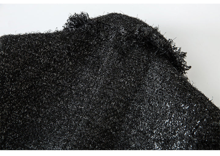 belted tweed blazer with gold buttons – CELINE