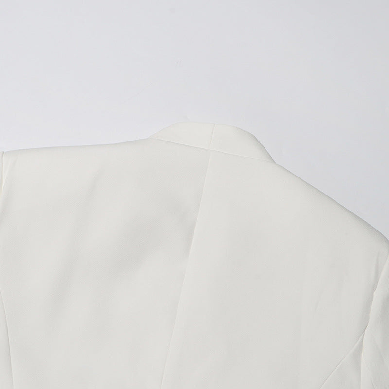 tailored blazer with sequin rose embroidery – ROSABELIX