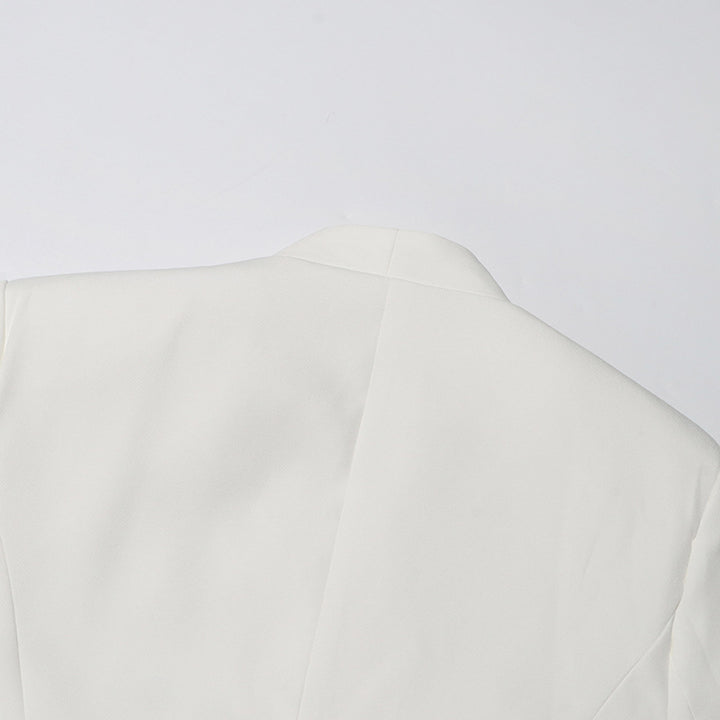 tailored blazer with sequin rose embroidery – ROSABELIX