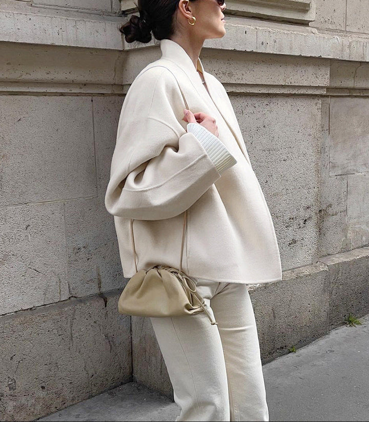 oversized structured coat with clean minimalist lines – ÉLOISE