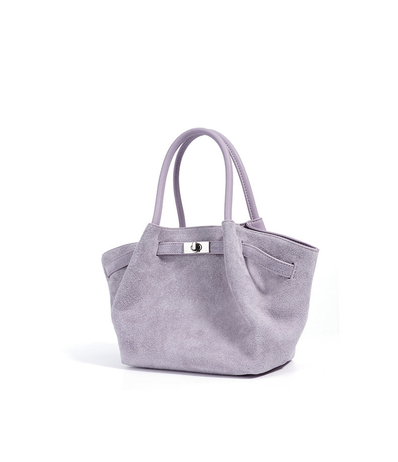 حقيبة توت من جلد الغزال بمقابض منظمة – مايفزو