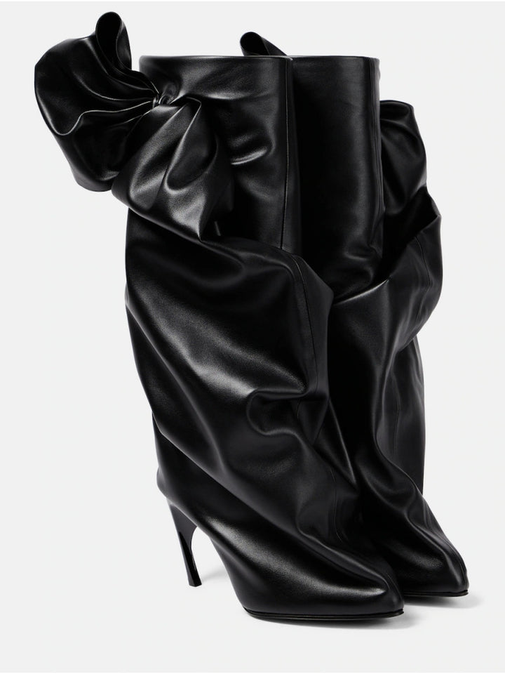 Haut à manches évasées plissées et ensemble jupe longue avec ceinture à la taille – Rosiny 