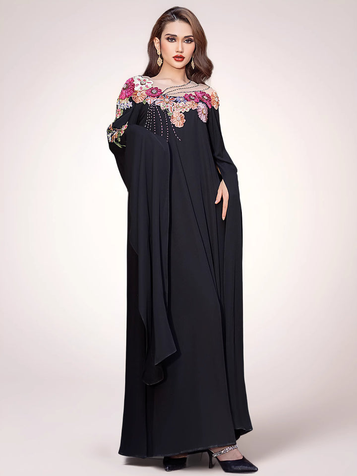 maßgeschneiderter Schlaganzug mit Satin-Puffärmeln – VALENCIA 