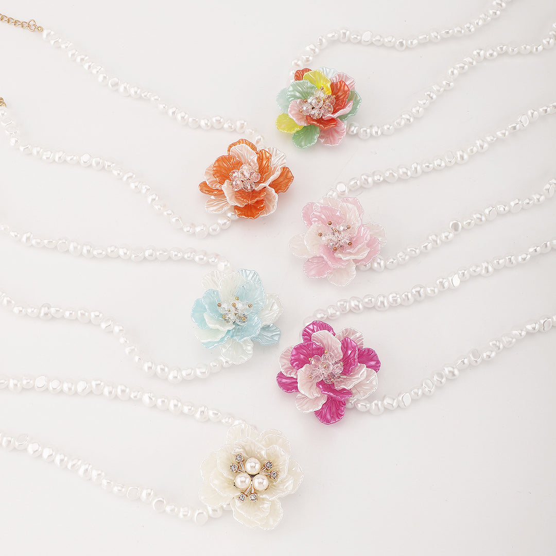 veelkleurige ketting met emaille zee bedels - CORALIA 