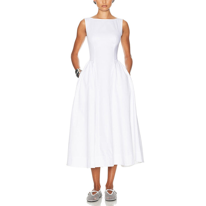 Haut à manches évasées plissées et ensemble jupe longue avec ceinture à la taille – Rosiny 