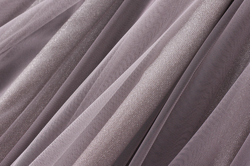 layered shimmer tulle midi skirt – NOCTURNE