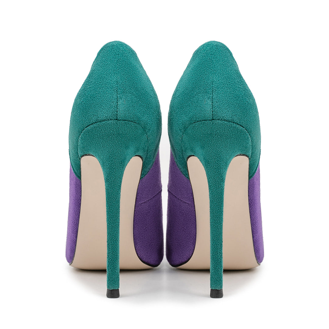 Fuchsia Suede Stiletto Pumps – Royal