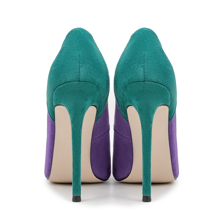 Fuchsia Suede Stiletto Pumps – Royal