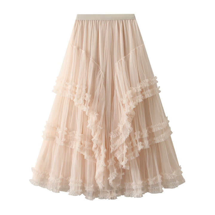 cascading ruffle tulle skirt with tiered drape – SIENNA