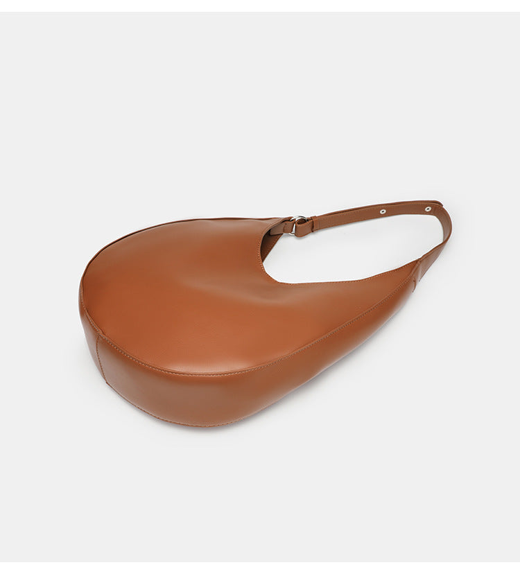 geweven rieten draagtas met dubbele leren handvatten – LÉONIE 