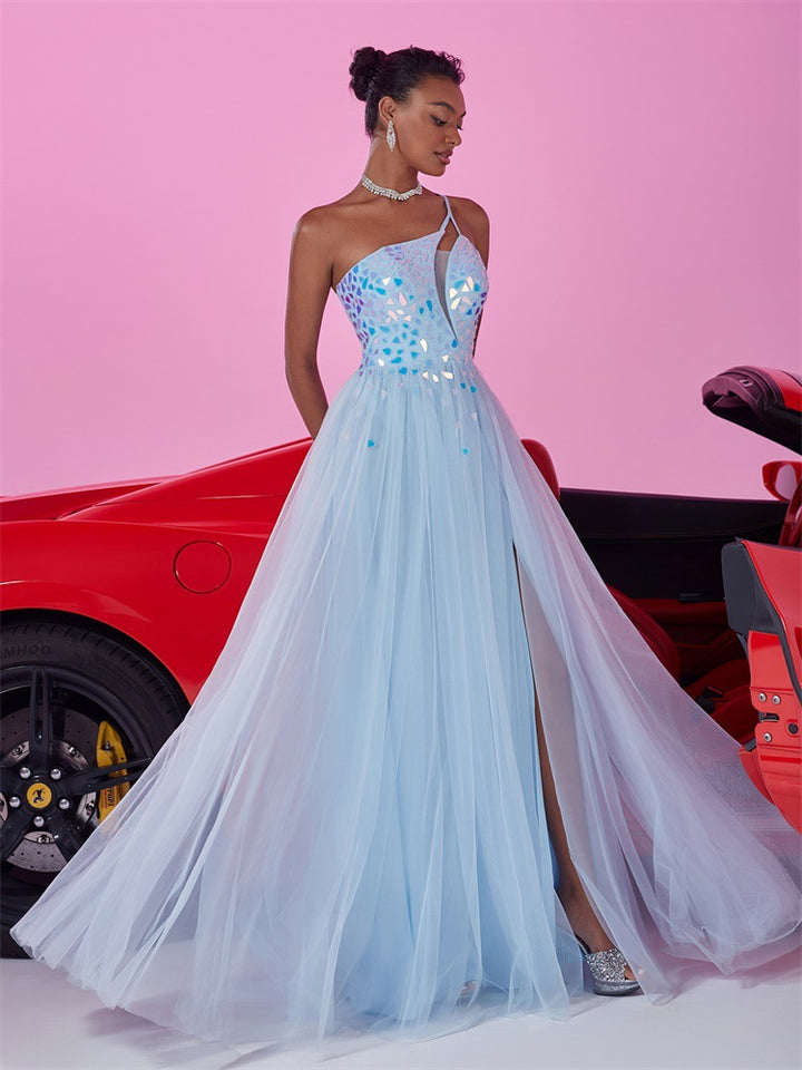 Plissiertes Oberteil mit ausgestellten Ärmeln und Maxirock-Set mit Taillengürtel – Rosiny 