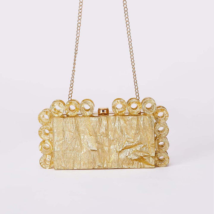 حقيبة كلاتش أكريليك هندسية بحواف دائرية – أورورسيفا