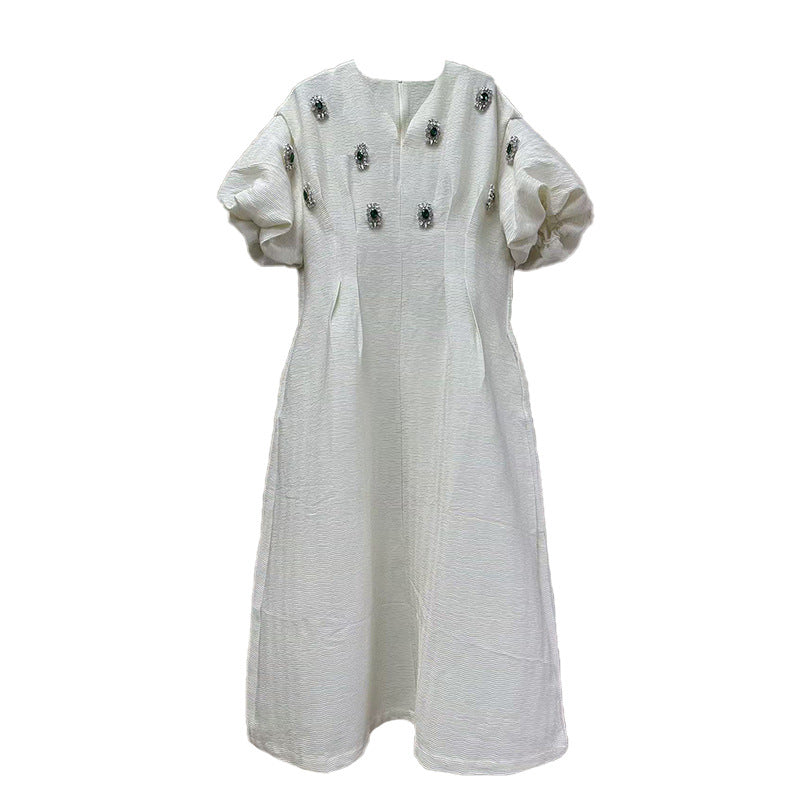 Haut à manches évasées plissées et ensemble jupe longue avec ceinture à la taille – Rosiny 