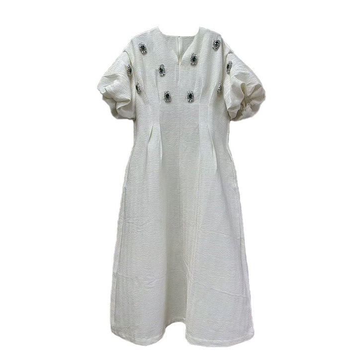 Haut à manches évasées plissées et ensemble jupe longue avec ceinture à la taille – Rosiny 