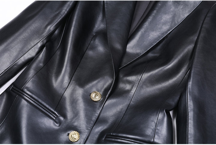 Haut à manches évasées plissées et ensemble jupe longue avec ceinture à la taille – Rosiny 