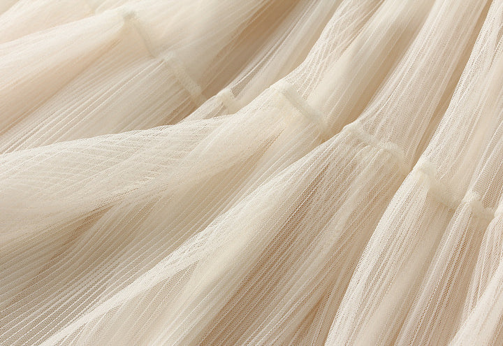 tiered pleated chiffon midi skirt – AUREN