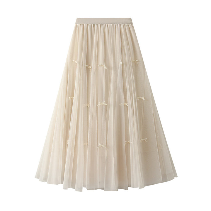 layered tulle skirt with mini velvet bows – ÉCLAT