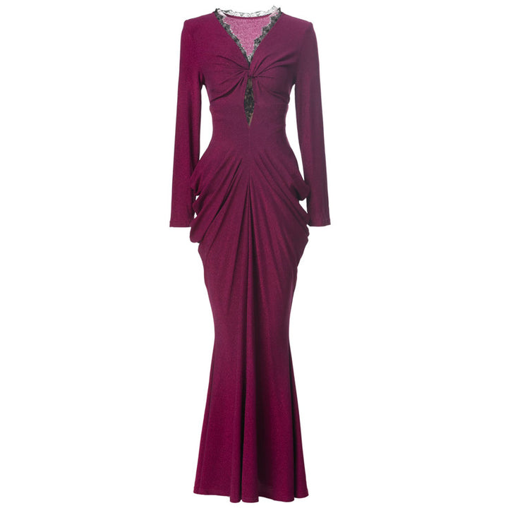 maßgeschneiderter Schlaganzug mit Satin-Puffärmeln – VALENCIA 