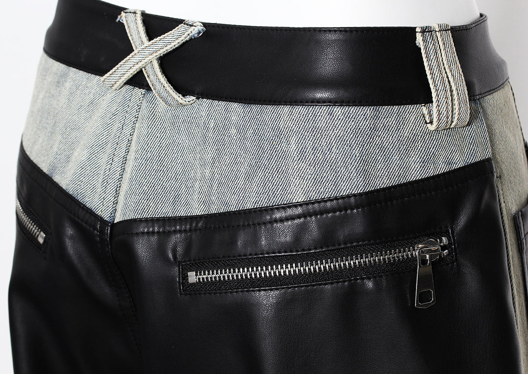 褶皱喇叭袖上衣和高腰裙套装，配腰带 – Rosiny 