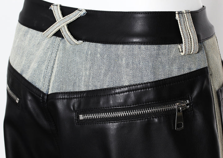 褶皱喇叭袖上衣和高腰裙套装，配腰带 – Rosiny 