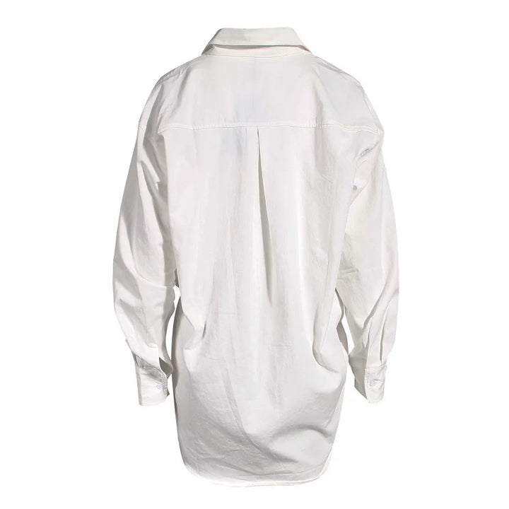Layered Shirt-Waist Tank Top – Ivory