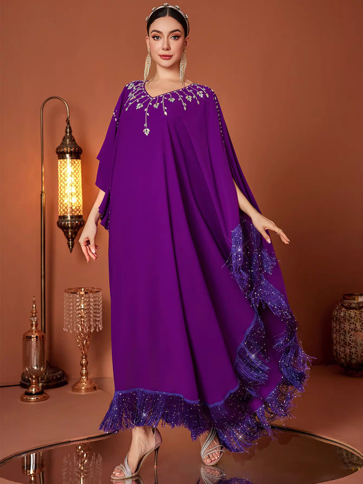 architectural draped dress with modern cut – ELARA