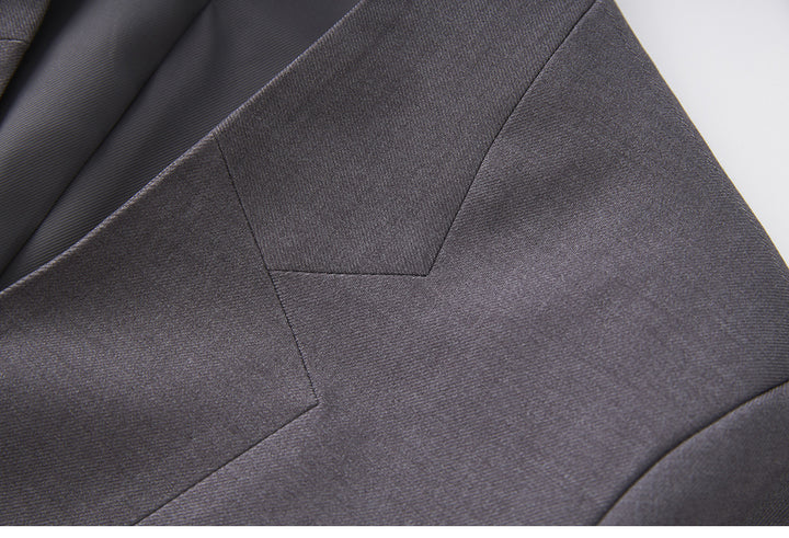 Tailored wrap blazer with self-tie belt – GRACE