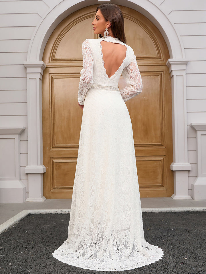 Geplooide top met uitlopende mouwen en maxi-rok set met tailleband – Rosiny 