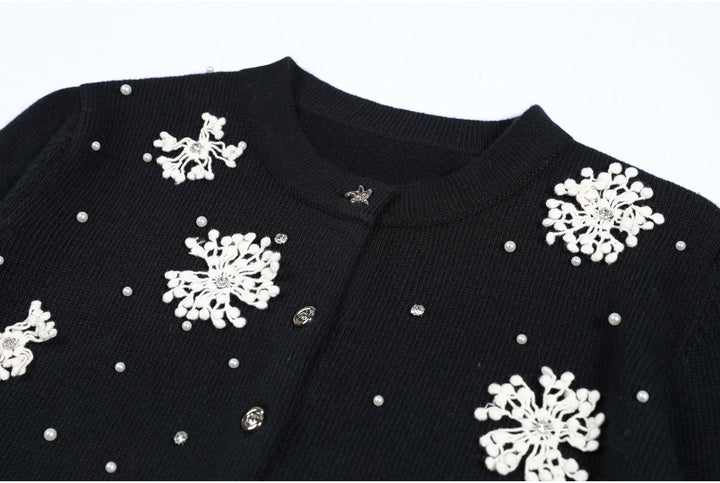 Geplooide top met uitlopende mouwen en maxi-rok set met tailleband – Rosiny 