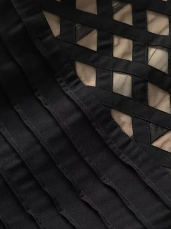 mesh panel bandage midi dress with mermaid hem – ASTRID