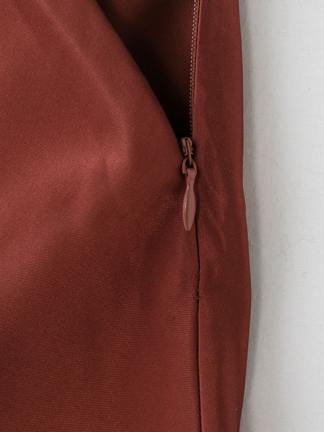 satin midi skirt with lace hem – SERAPHINE