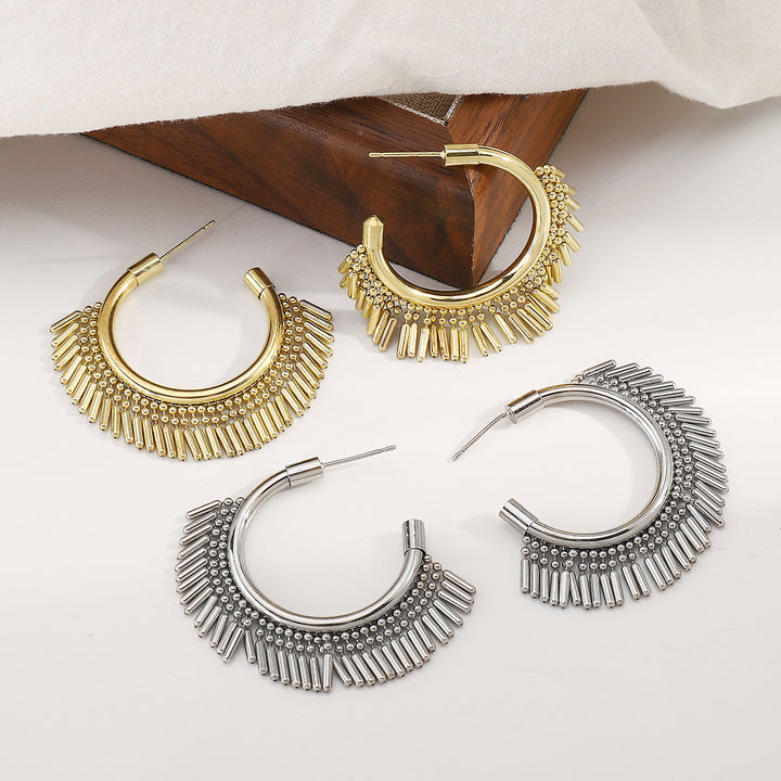 mehrfarbige Kettenhalskette mit Emaille-Seeanhängern - CORALIA 