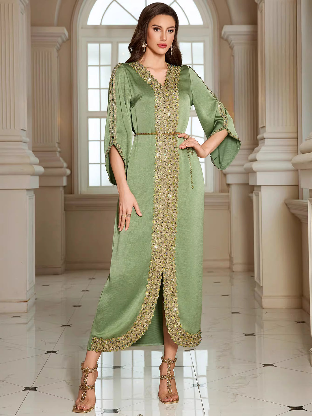 Elegant Long Sleeve Maxi Dress – LIRIA