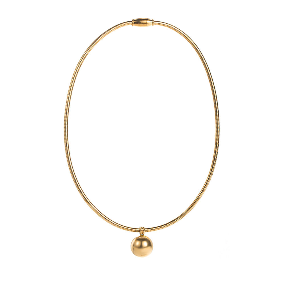 mehrfarbige Kettenhalskette mit Emaille-Seeanhängern - CORALIA 