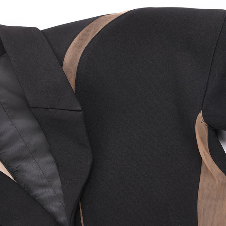 Geplooide top met uitlopende mouwen en maxi-rok set met tailleband – Rosiny 