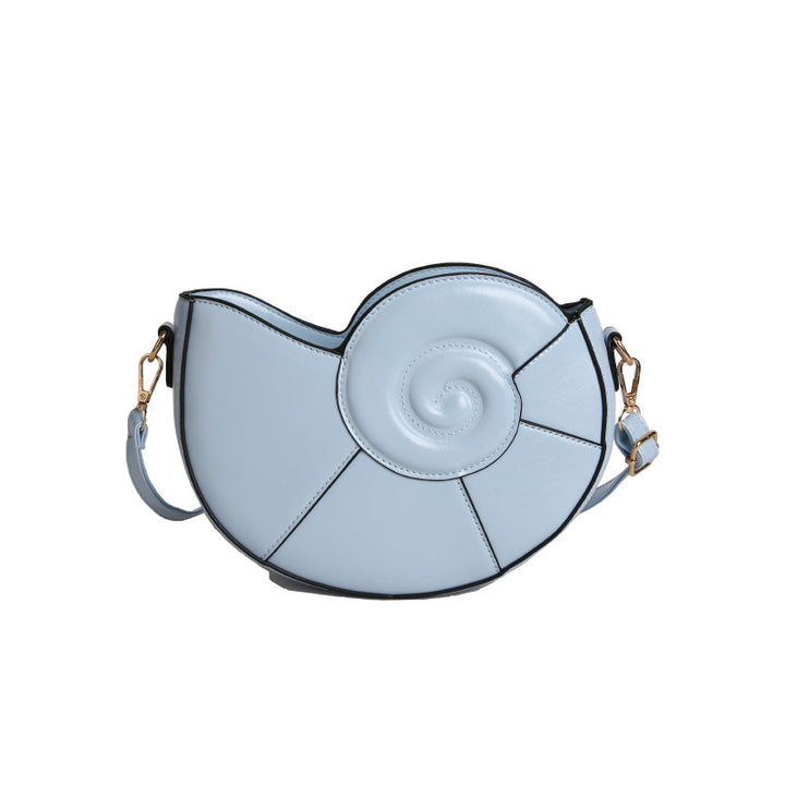 spiral shell crossbody bag with curved design – NAUTILA