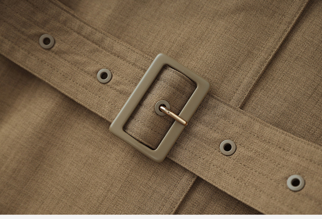 high-end belted trench coat – IMPERIA