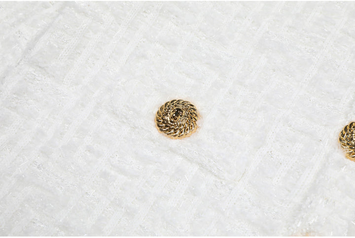 褶皱喇叭袖上衣和高腰裙套装，配腰带 – Rosiny 