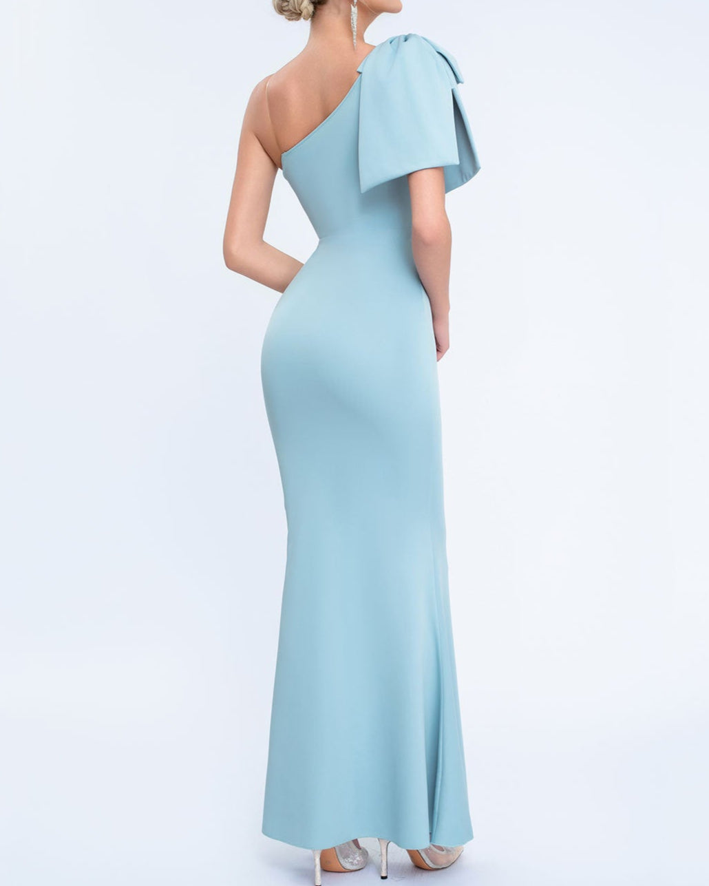 Plissiertes Oberteil mit ausgestellten Ärmeln und Maxirock-Set mit Taillengürtel – Rosiny 