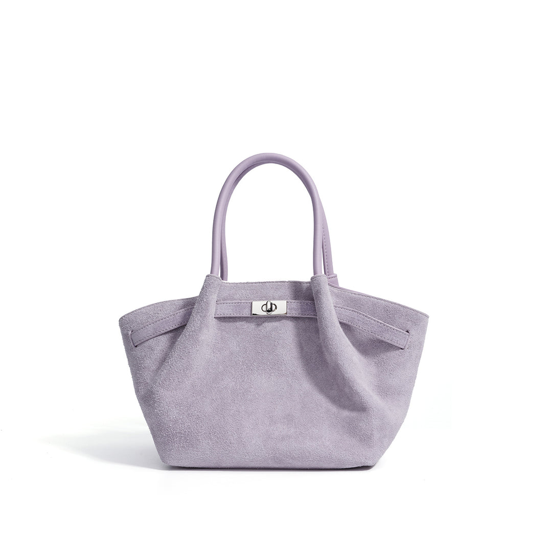 حقيبة توت من جلد الغزال بمقابض منظمة – مايفزو