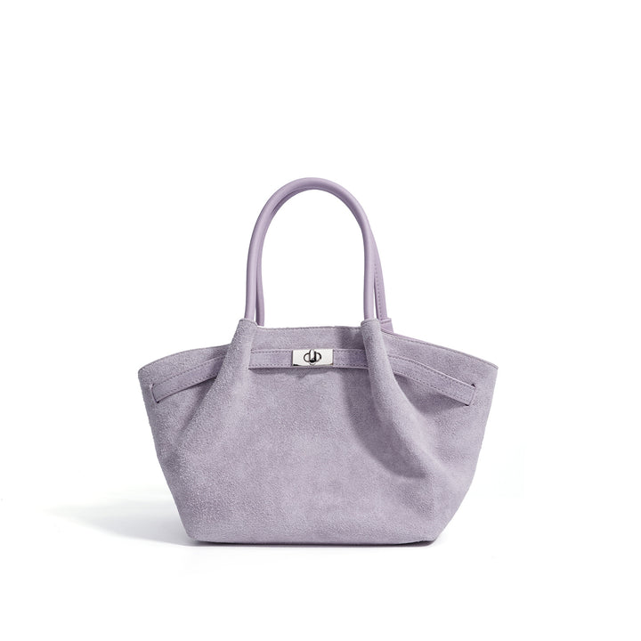 حقيبة توت من جلد الغزال بمقابض منظمة – مايفزو