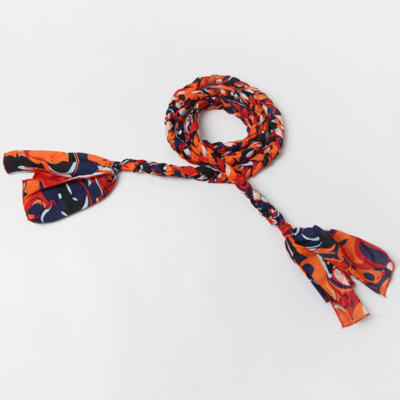 Haut à manches évasées plissées et ensemble jupe longue avec ceinture à la taille – Rosiny 